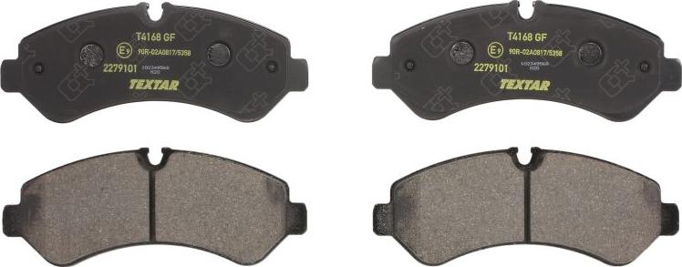 Textar 2279101 - Set placute frana,frana disc aaoparts.ro