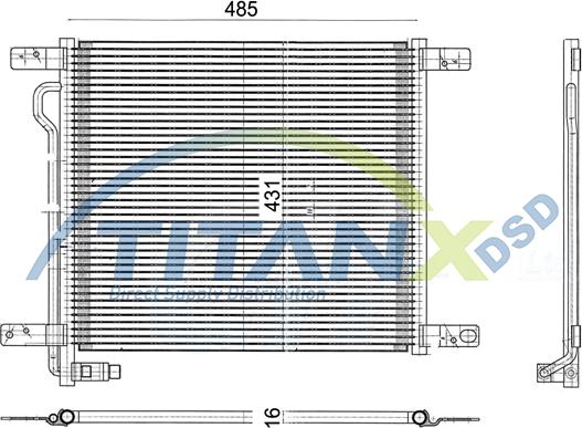 TITANX CD139005 - Condensator, climatizare aaoparts.ro