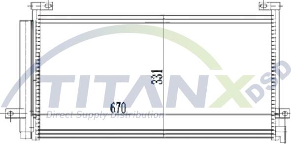 TITANX CD129010 - Condensator, climatizare aaoparts.ro