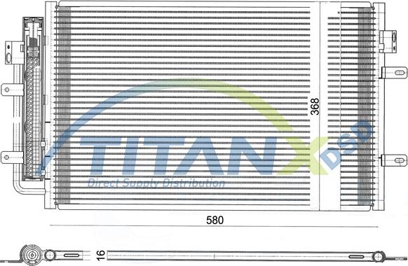 TITANX CD359009 - Condensator, climatizare aaoparts.ro