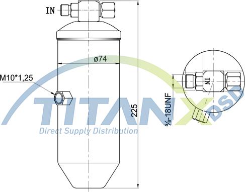 TITANX DR169004 - Uscator,aer conditionat aaoparts.ro