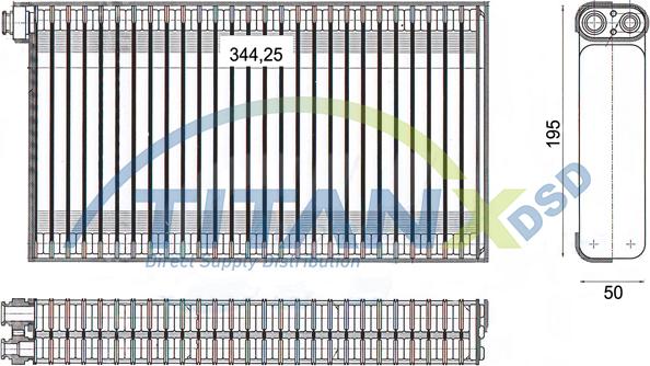 TITANX EV149002 - Evaporator,aer conditionat aaoparts.ro
