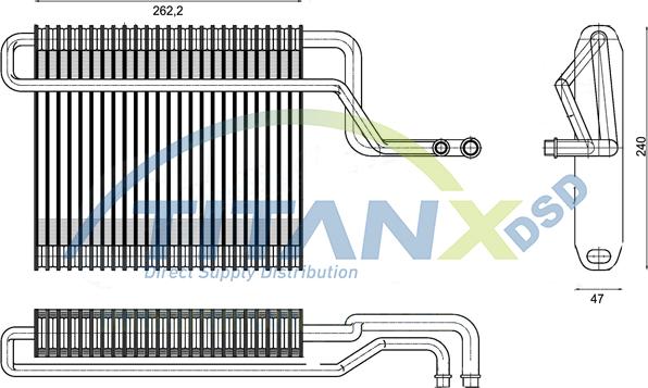 TITANX EV119003 - Evaporator,aer conditionat aaoparts.ro