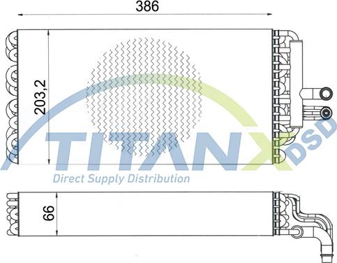 TITANX EV139002 - Evaporator,aer conditionat aaoparts.ro
