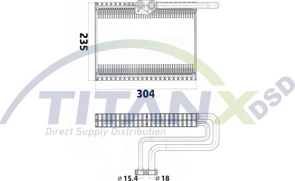 TITANX EV129003 - Evaporator,aer conditionat aaoparts.ro
