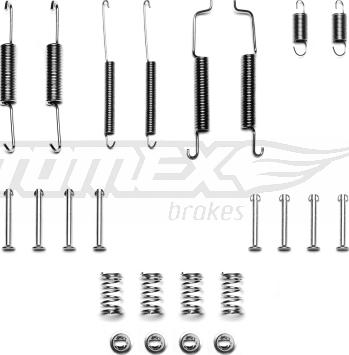 TOMEX brakes TX 40-15 - Set accesorii, sabot de frana aaoparts.ro