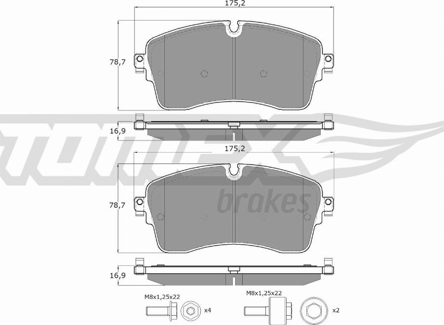 TOMEX brakes TX 60-55 - Set placute frana,frana disc aaoparts.ro