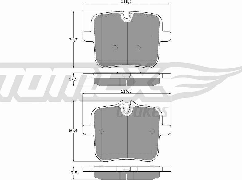 TOMEX brakes TX 60-07 - Set placute frana,frana disc aaoparts.ro