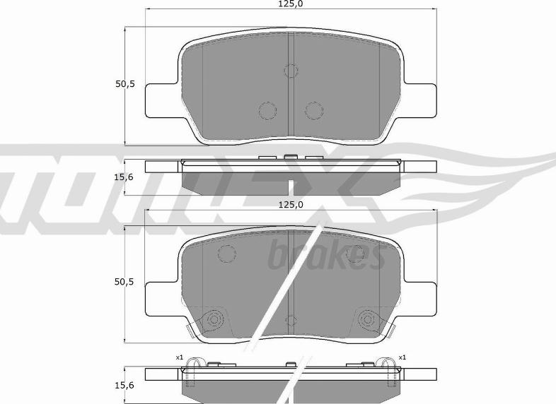 TOMEX brakes TX 60-19 - Set placute frana,frana disc aaoparts.ro