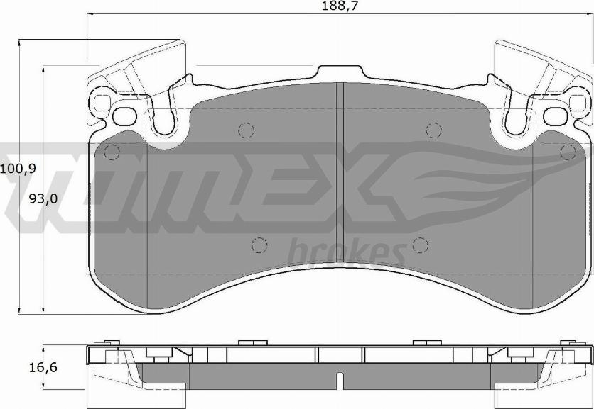 TOMEX brakes TX 19-44 - Set placute frana,frana disc aaoparts.ro