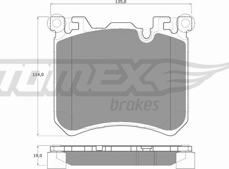 TOMEX brakes TX 19-46 - Set placute frana,frana disc aaoparts.ro