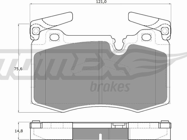 TOMEX brakes TX 19-47 - Set placute frana,frana disc aaoparts.ro