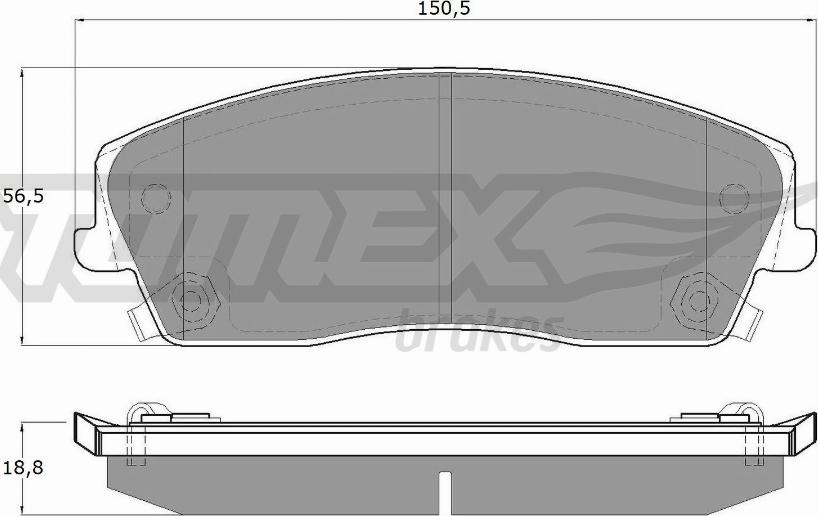 TOMEX brakes TX 19-18 - Set placute frana,frana disc aaoparts.ro