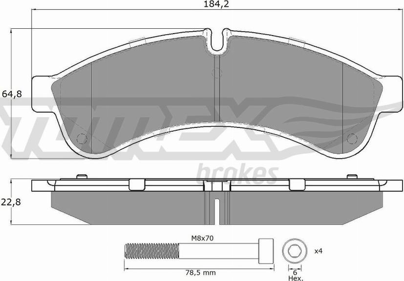 TOMEX brakes TX 19-30 - Set placute frana,frana disc aaoparts.ro
