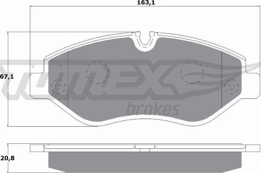 TOMEX brakes TX 14-25 - Set placute frana,frana disc aaoparts.ro