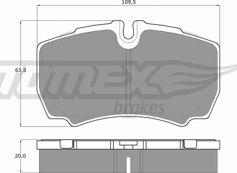 TOMEX brakes TX 15-11 - Set placute frana,frana disc aaoparts.ro