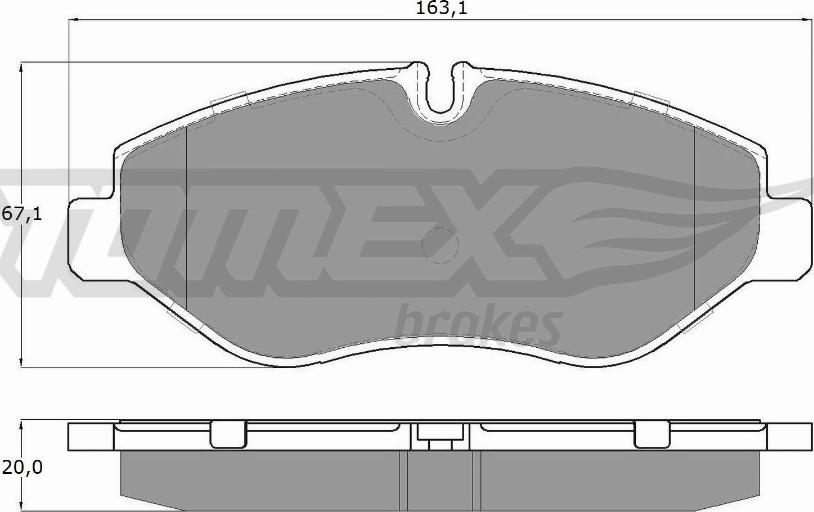 TOMEX brakes TX 15-86 - Set placute frana,frana disc aaoparts.ro