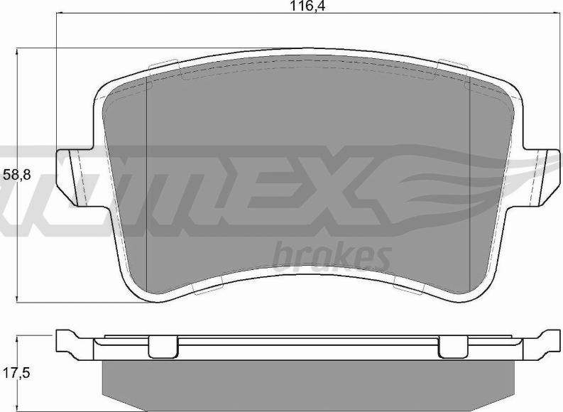 TOMEX brakes TX 15-81 - Set placute frana,frana disc aaoparts.ro