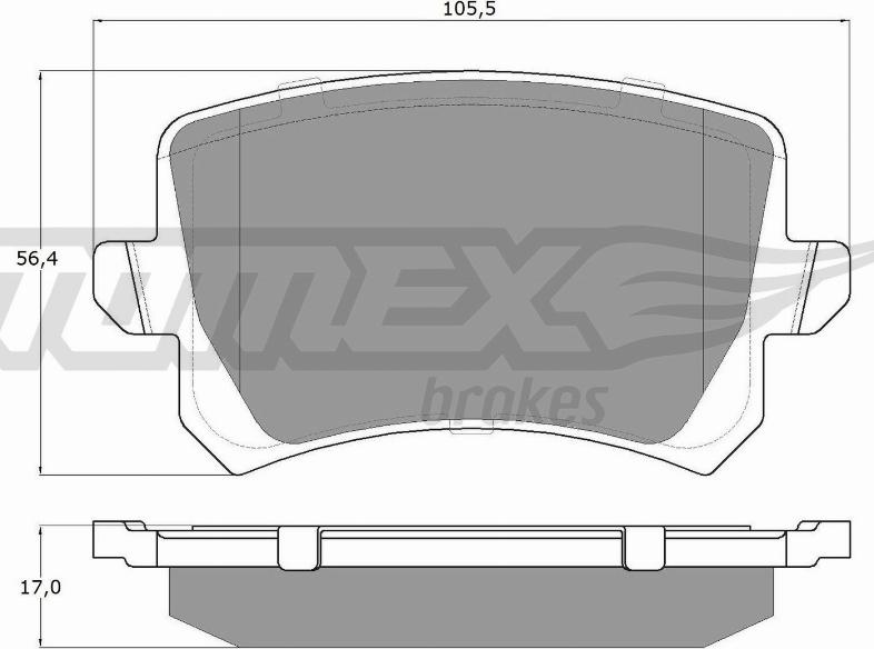 TOMEX brakes TX 15-83 - Set placute frana,frana disc aaoparts.ro