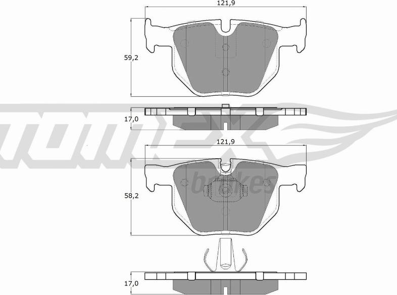 TOMEX brakes TX 15-24 - Set placute frana,frana disc aaoparts.ro