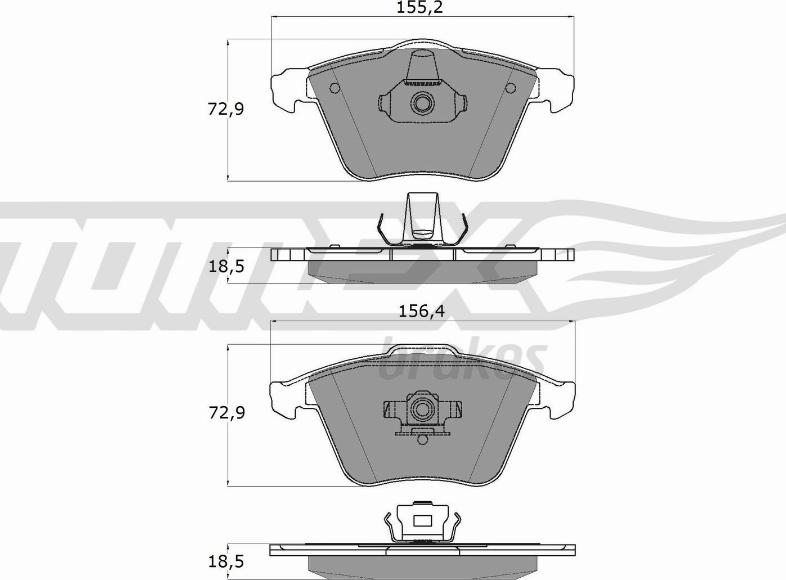 TOMEX brakes TX 15-26 - Set placute frana,frana disc aaoparts.ro