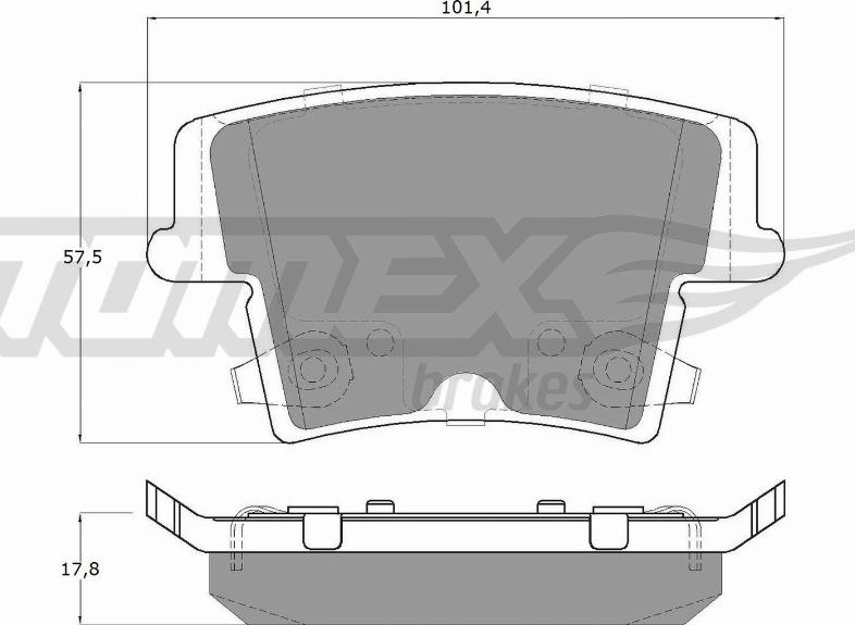 TOMEX brakes TX 15-72 - Set placute frana,frana disc aaoparts.ro