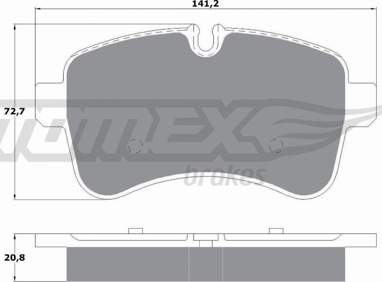 TOMEX brakes TX 16-00 - Set placute frana,frana disc aaoparts.ro