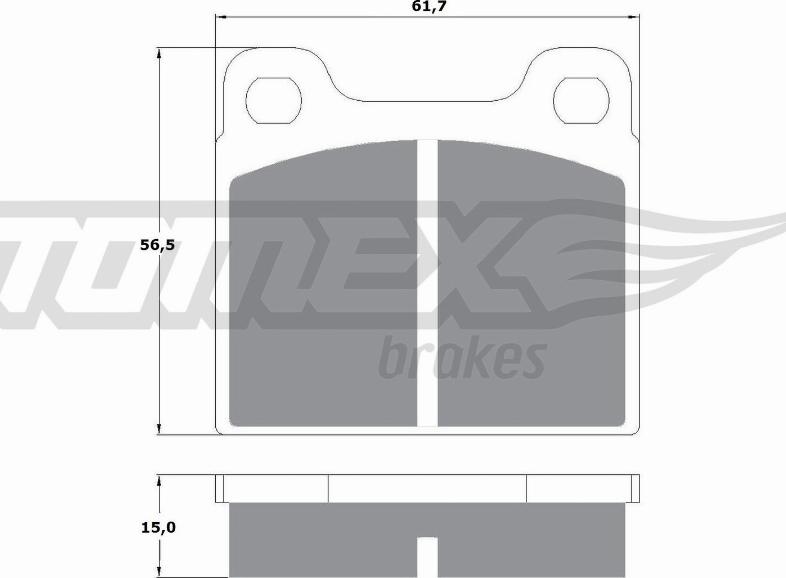 TOMEX brakes TX 10-19 - Set placute frana,frana disc aaoparts.ro