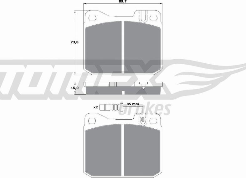 TOMEX brakes TX 10-221 - Set placute frana,frana disc aaoparts.ro