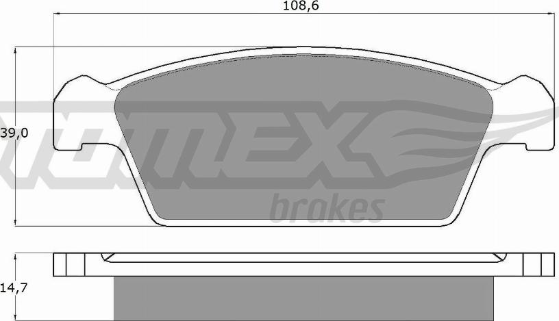 TOMEX brakes TX 10-75 - Set placute frana,frana disc aaoparts.ro