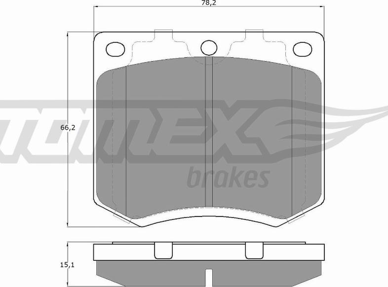 TOMEX brakes TX 11-99 - Set placute frana,frana disc aaoparts.ro