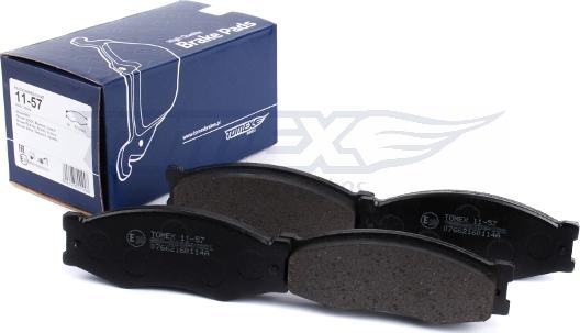 TOMEX brakes TX 11-57 - Set placute frana,frana disc aaoparts.ro