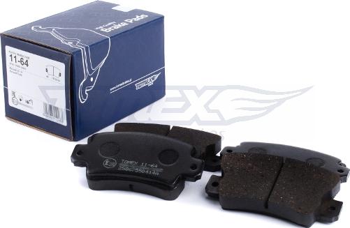 TOMEX brakes TX 11-64 - Set placute frana,frana disc aaoparts.ro