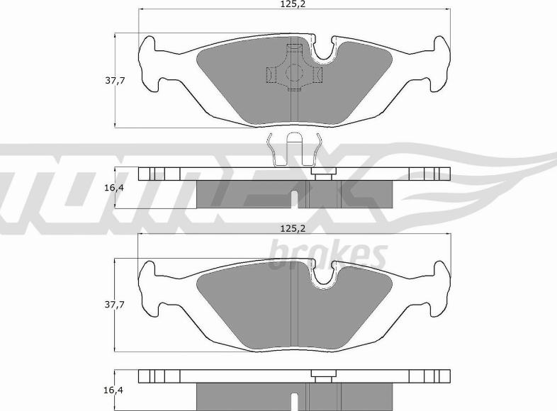 TOMEX brakes TX 11-30 - Set placute frana,frana disc aaoparts.ro