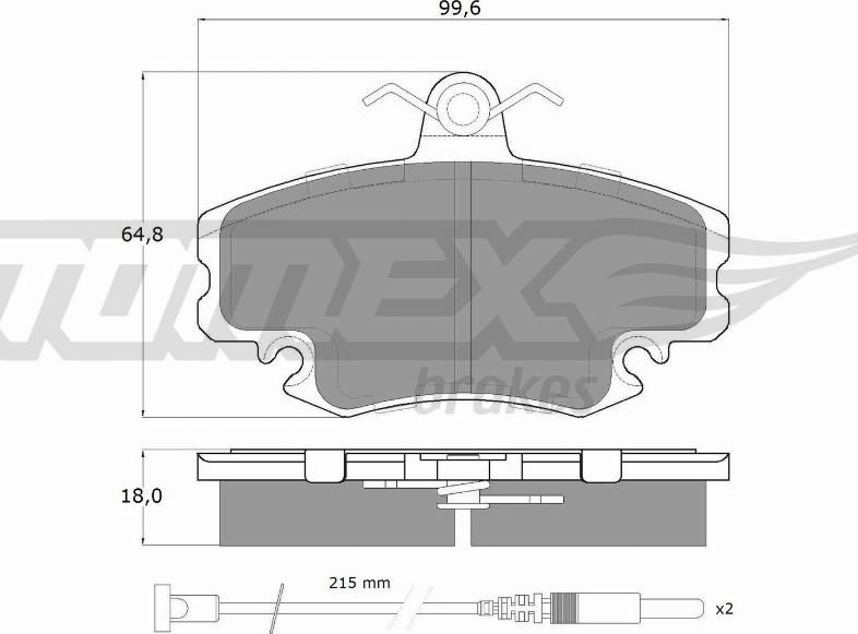 TOMEX brakes TX 11-78 - Set placute frana,frana disc aaoparts.ro