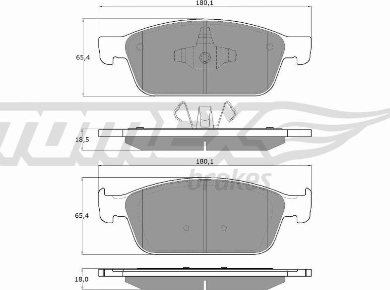 TOMEX brakes TX 18-91 - Set placute frana,frana disc aaoparts.ro
