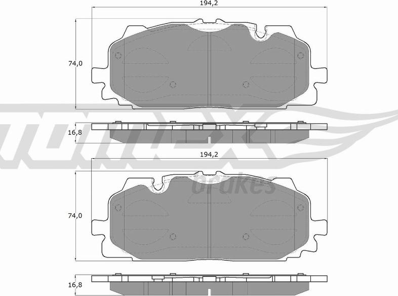 TOMEX brakes TX 18-60 - Set placute frana,frana disc aaoparts.ro