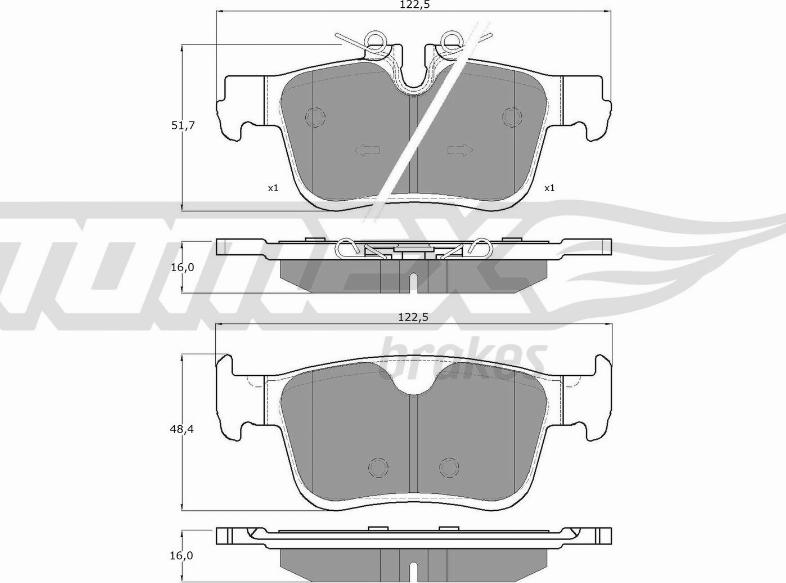 TOMEX brakes TX 18-872 - Set placute frana,frana disc aaoparts.ro