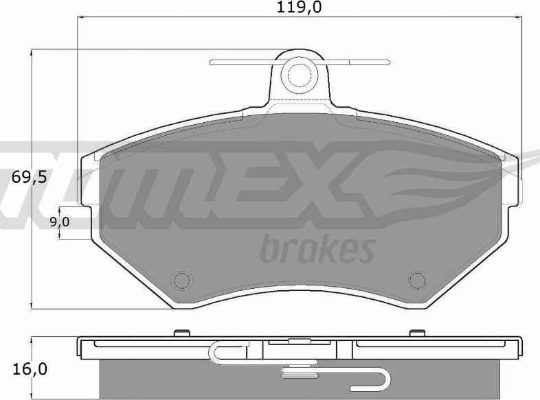TOMEX brakes TX 13-94 - Set placute frana,frana disc aaoparts.ro