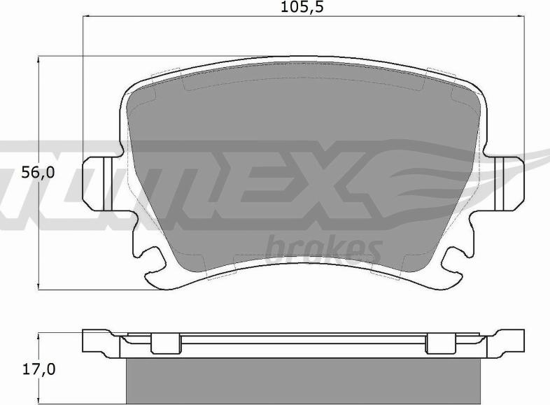 TOMEX brakes TX 13-95 - Set placute frana,frana disc aaoparts.ro