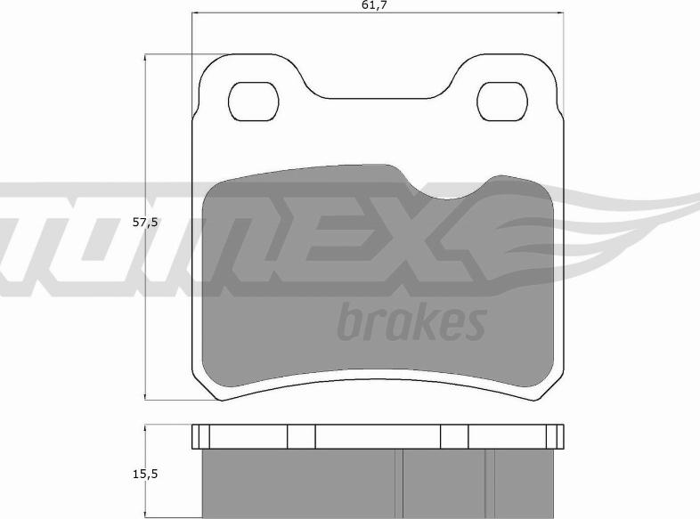 TOMEX brakes TX 13-49 - Set placute frana,frana disc aaoparts.ro