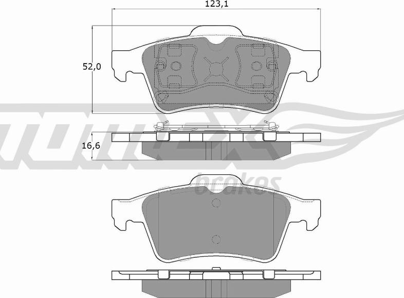 TOMEX brakes TX 12-95 - Set placute frana,frana disc aaoparts.ro