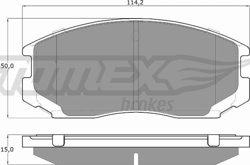 TOMEX brakes TX 12-91 - Set placute frana,frana disc aaoparts.ro