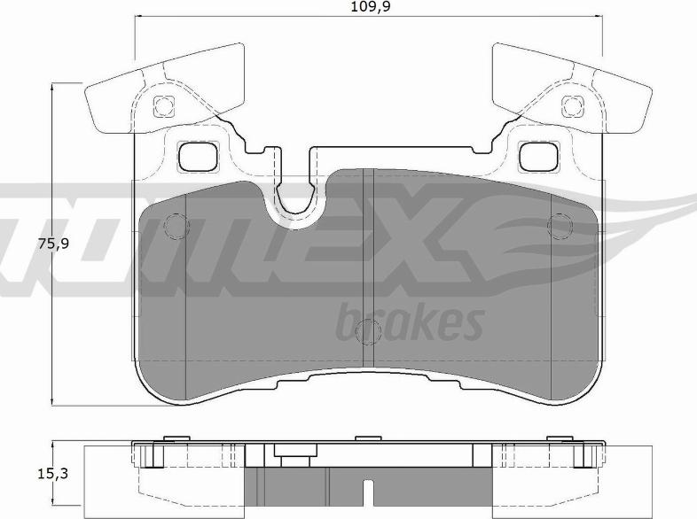 TOMEX brakes TX 12-67 - Set placute frana,frana disc aaoparts.ro