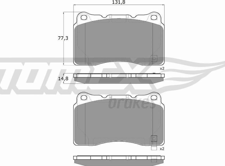 TOMEX brakes TX 17-96 - Set placute frana,frana disc aaoparts.ro