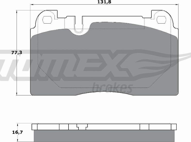 TOMEX brakes TX 17-06 - Set placute frana,frana disc aaoparts.ro
