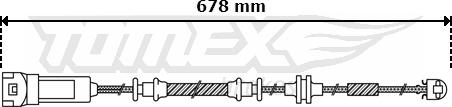 TOMEX brakes TX 30-48 - Senzor de avertizare,uzura placute de frana aaoparts.ro