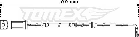 TOMEX brakes TX 30-79 - Senzor de avertizare,uzura placute de frana aaoparts.ro