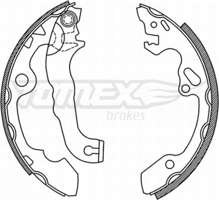 TOMEX brakes TX 20-92 - Set saboti frana aaoparts.ro