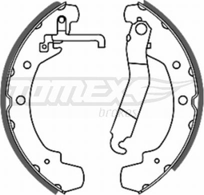 TOMEX brakes TX 20-49 - Set saboti frana aaoparts.ro